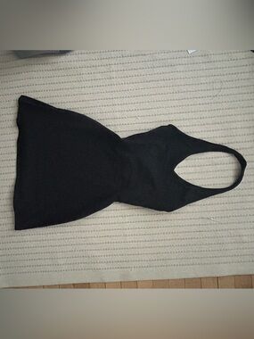 Aritzia Classic Black Halter Bodycon Dress -